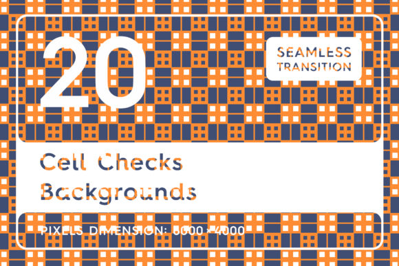 20 Cell Checks Backgrounds: Seamless Textures for Bold, Modern Design