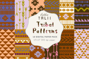 Blue Tribal Digital Paper