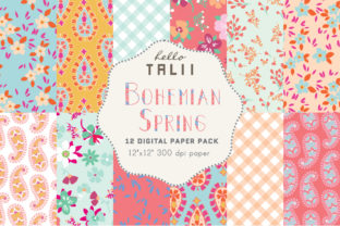 Bohemian Spring Digital Papers