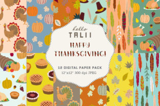 Happy Thanksgiving Digital Paper