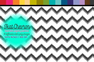 Ikat Chevron Seamless Pattern Digital Paper: A Versatile Resource for Designers and Makers